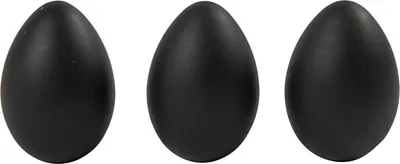 Immagine prodotto di Uovo, plastica, H 6 cm, nero, 12 pezzi.