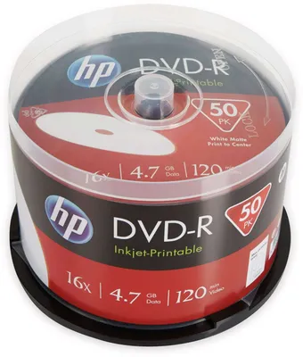 Image de HP DVD-R, Printable, DME00025WIP-3, 4.7GB, 16x, spindle, 50-pack, 12cm, do archiwizacji danych