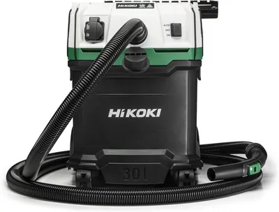 Immagine prodotto di Aspirapolvere e aspiraliquidi, 1200 W, 30 litri, classe M, compatto, con filtro autopulente e presa di corrente