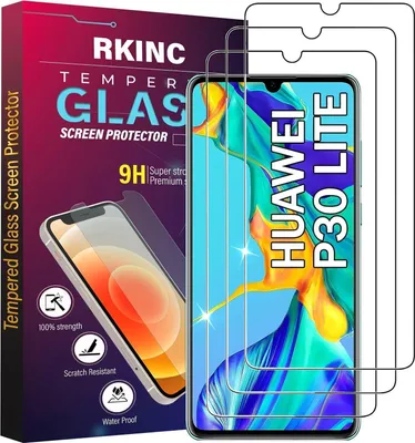 Produktbild von Panzerfolie Huawei P30 Lite Nova 4e 3er Pack 0,33mm klar blasenfrei splittersicher
