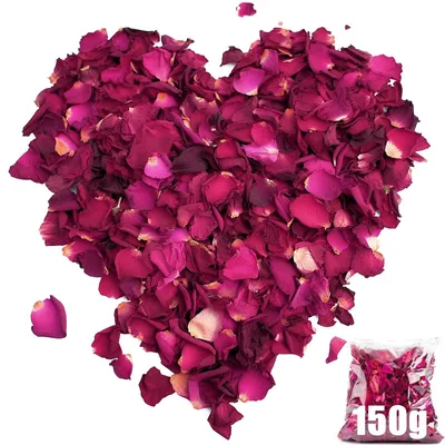 Getrocknete Rosenblätter 150 g für Hochzeit & DIY