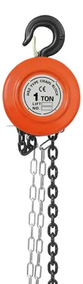 Produktbild von Handkettenzug - Manueller Kettenzug - 1000 kg Tragkraft - 3 m Hubhöhe - 2-strängig - Robuster Stahl