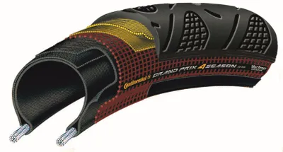 Obrázok produktu pre Continental 0101095 Gran Prix 4-sezónna cestná pneumatika, skladacia, 32-622 (28', 700x32C), čierna/čierna farba