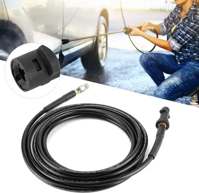 Zdjęcie produktu dla Myjka wysokociśnieniowa Kanalizacja Odpływ Samochód Czyszczenie Wąż wodny Rura Pasuje do Karcher K Series6m/19,69ft