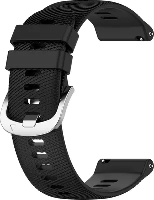 Produktbild von INF Silikonový řemínek k hodinkám Garmin Forerunner 265S Černá 18 mm