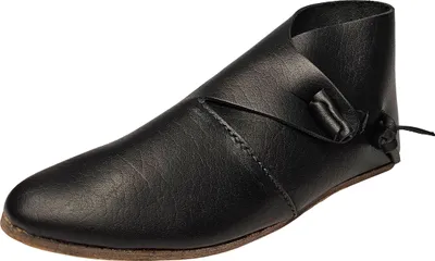 Produktbild von Schwarze Wikinger Schuhe mit Knebelverschluss  36