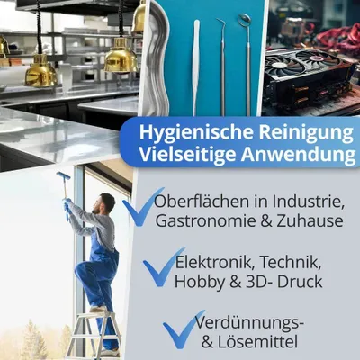 Produktbild von Nanoprotect Isopropanol 99,9% | 5 Liter Reiniger | Hochprozentiger Isopropylalkohol | IPA Reinigungsalkohol für Haushalt und Elektronik