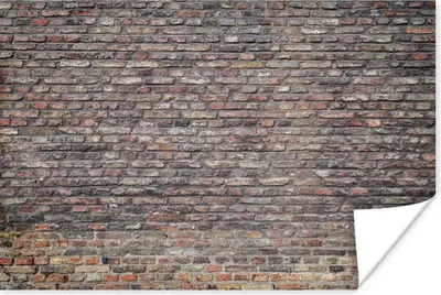 Produktbild von MuchoWow® Poster Backstein - Grau - Wand 60x40 cm - Schlafzimmerdekoration