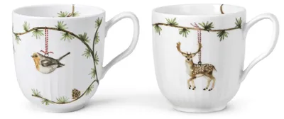 Productafbeelding van Kähler Design - Kerstbeker met handvat, Hammershøi collectie, 2023 & 2021 set, 33 cl