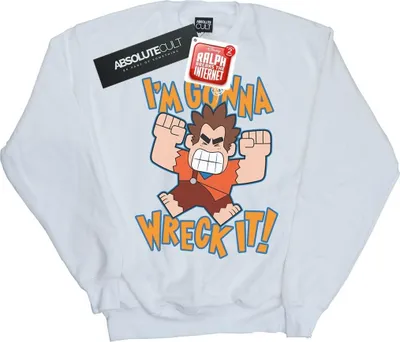 Produktbild von Disney - "Wreck It Ralph I'm Gonna Wreck It" Sweatshirt für Herren BI48462 (XL) (Weiß)