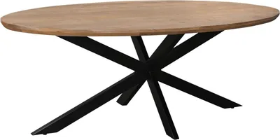 Imagen del producto de Mesa Jesper, 240x110x76 cm, madera de mango, acero, color natural