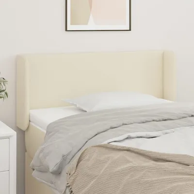 Produktbild von The Living Store Kopfteil mit Ohren Creme 83x16x78/88 cm Kunstleder