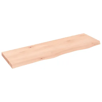 Produktbild von vidaXL Wandregal 100x30x(2-4) cm Massivholz Eiche Unbehandelt