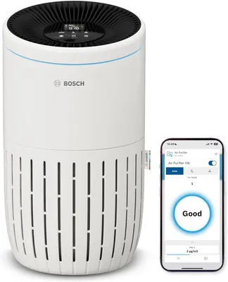 Produktbild von App-gesteuerter Luftreiniger für Räume bis 62,5 m², 3-in-1 Filter, Smart Sensor, Automatikmodus, Ruhemodus <25 dB, CADR 300 m³/h, Pollen & Staub