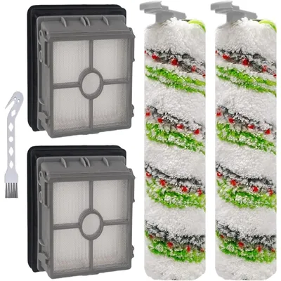 Produktbild von INF Ersatzteile-Set für Saugroboter kompatibel mit Bissell CrossWave X7 – 2 Rollbürsten & 2 HEPA-Filter