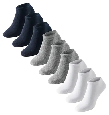 Produktbild von Uncover by Schiesser 9 Paar Quarter Damen Socken Baumwolle Fit 178591, Farbe:3x Wei