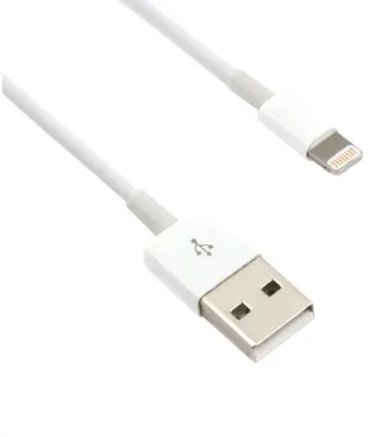 Obrázok produktu pre C-TECH USB 2.0 Lightning kábel (IP5 a vyšší), nabíjací a synchronizačný kábel, 1 m, biely