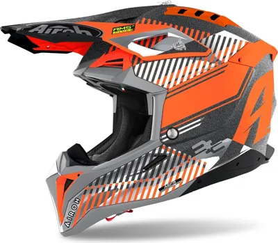 Image de Casque Motocross Airoh Aviator 3 Wave Carbon, orange, XS (53/54)