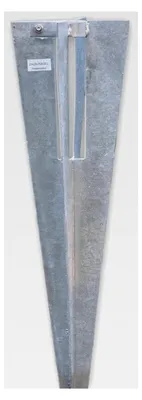 Produktbild von Bodenhülse für Pfostenträger mit Klemmschelle - für Pfosten Ø 34 mm - für Maschendrahtzaun-Pfosten feuerverzinkt, Länge 50 cm