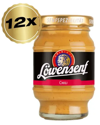 Produktbild von Löwensenf Senfspezialität Chili Tönnchen - 12x 100ml