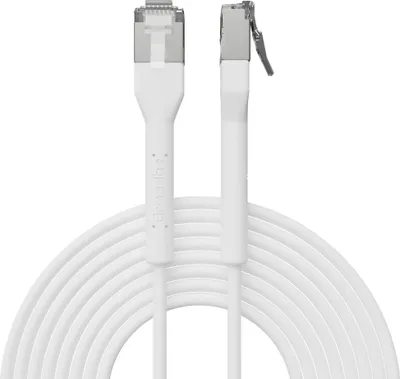Produktbild von Broadbe schlankes Patchkabel 10G weiß 2m