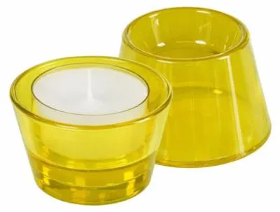 Produktbild von Spaas(r) Teelichthalter gelb 8 cm | 24 Stück