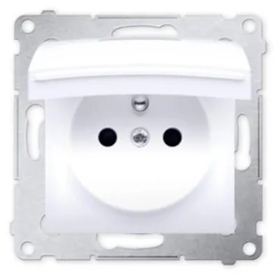 Image de Prise simple IP44 w/u et stores, blanc DGZ1BZ.01/11 SIMON 54