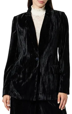 Produktbild von The Drop Blazer für Damen, Blake Lang, Schwarzer Samt, M