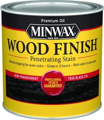 Produktbild von Ölbeize für Holz MINWAX Wood Finish 946 ml TRUE BLACK – innen, schnelltrocknend 946ml TRUE BLACK