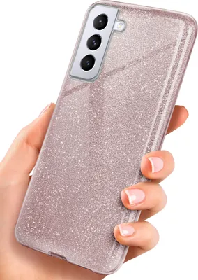 Produktbild von GLITTER-Case für Samsung Galaxy S21 Plus, Farbe:Gloss - Rosé