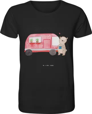 Produktbild von Mr. & Mrs. Panda T-Shirt Bär Camper Größe XL - Schwarz - Geschenk, Wohnmobil, Herren, Campingplatz, Herren-T-Shirt, Tshirt, Urlaub, Campen, Shirt, Zelten
