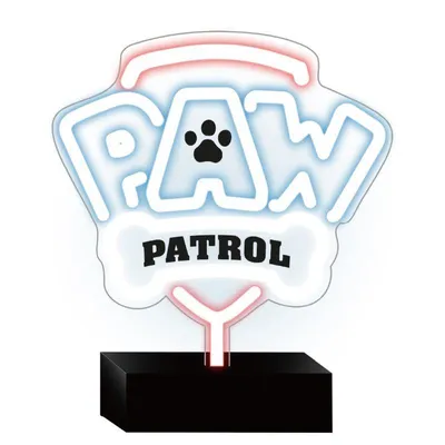 Obrázok produktu pre Dekoratívny LED neón na stojane Paw Patrol - Logo