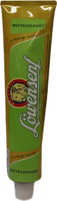 Produktbild von Löwensenf Mittelscharfer Senf cremig mild würzig in der Tube 200ml