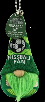 Produktbild von H&H Glücksbringer Maskottchen-Ich bring Dir Glück-Glückswichtel Fussball Fan