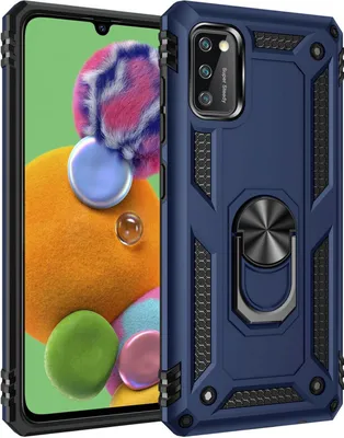 Image de Silicone TPU Slim Case avec 360 degrés anneau support Housse de protection Kickstand Housse de téléphone portable Support magnétique de voiture compatible avec iPhone 14 Pro bleu
