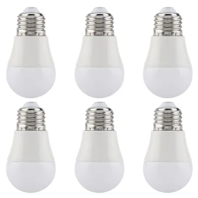 Image de Lot de 6 mini-ampoules LED 5 W, blanc chaud, culot E26, ampoules G45, accessoires d'éclairage