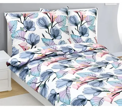 Obrázek produktu pro Flanelové povlečení - 140x200 cm. 70x90 - modrá,fialová,růžová