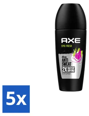 Image de 5 déodorants roll-on Axe Epic Fresh - 50 ml - Pack avantage - 5 pièces