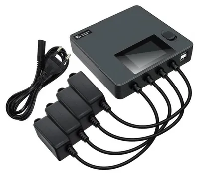 Immagine prodotto di Caricabatterie DJI MINI 3/4, 6 in 1, con tecnologia GaN, con LED e modalità di carica fino al 60%