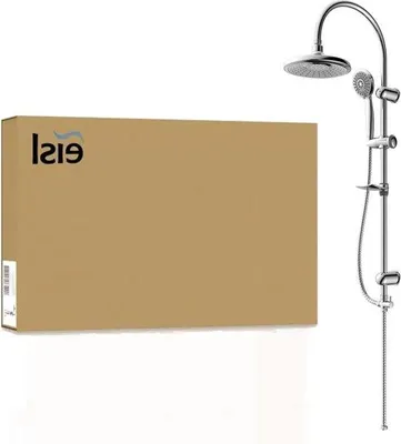 Produktbild von Duschset mit Regendusche und Handdusche - Chrom