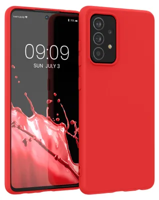 Produktbild von kwmobile Handyhülle für Samsung Galaxy A52 / A52 5G / A52s 5G Hülle - TPU Case - Kabelloses Laden - Schutzhülle Cover in Neon Rot