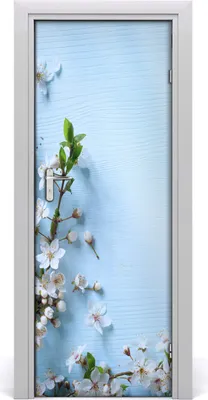 Produktbild von Tulup Türaufkleber 75x205 cm Dekorative Aufkleber Selbstklebend Wasserdichte Tapete Abnehmbar Schlafzimmer Wohnzimmer Wohnkultur - Kirschblüten