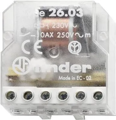 Immagine prodotto di Finder Schrittschalter 1 Schliesser + 1 Öffner 230 VAC 10 A 250 VAC (26.03.8.230.0000)