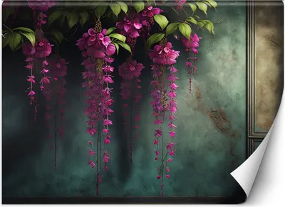Produktbild von Vlies fototapete Hängende rosa Betonblumen 100x70 cm Feeby Bunt inkl. Kleber einfache Montage