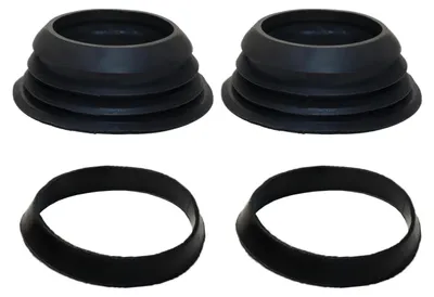 Toilettendichtungen 2er-Pack, Gummi, 48-50 mm, für Spülrohr