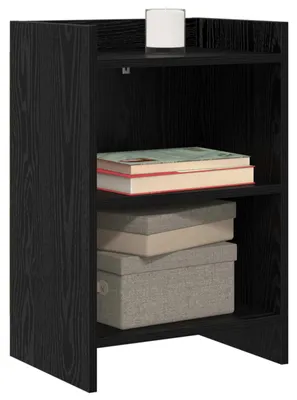 Produktbild von vidaXL Nachttische Schwarze Eiche 40 x 30 x 60 cm Holzwerkstoff