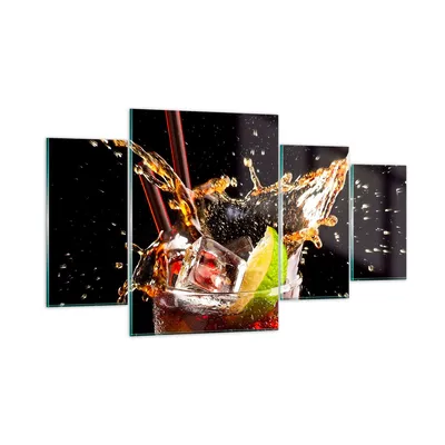 Produktbild von Bilder auf glas - Trinken saft cocktail nachtisch - 160x90cm - Glasbilder - Wandbilder - Kunstdruck - zum Aufhängen bereit - Wanddekoration aus Glas - Glas Bilder - Wandbild auf Glas - GDL160x90-2223