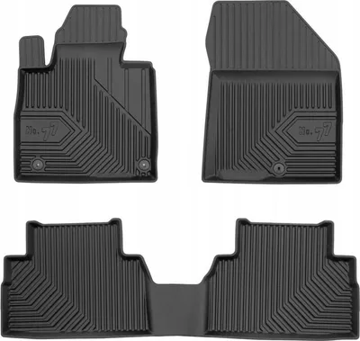 Productafbeelding van Hyundai Santa Fe 4, modeljaren 2018-2023, rubberen vloermatten, set van 77 stuks