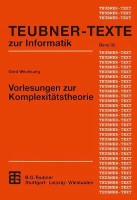 Produktbild von Vorlesungen zur Komplexitätstheorie