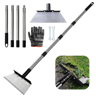 Produktbild von Gartenschaufel Unkrautstecher Rasenkantenstecher - Verstellbarer Griff - Edelstahl - 91/127/163 cm